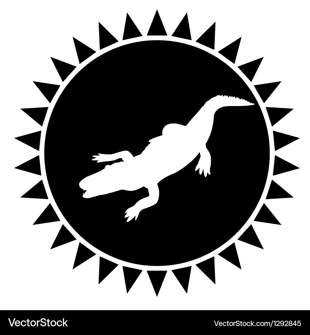 Krokodil Vektorbild