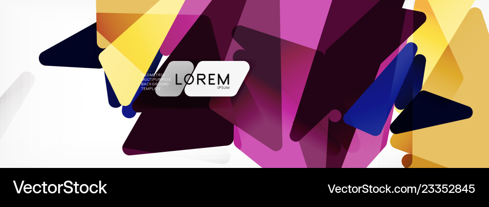 Mosaic triangular low poly style abstract Mosaic triangular low poly style abstract Vector Image