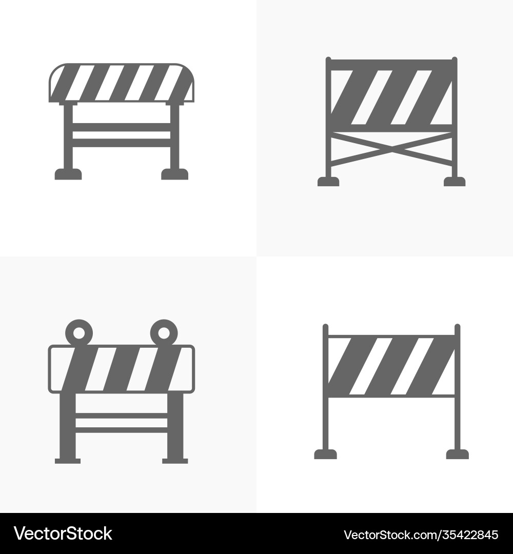 Set technical icon engineering simple Vector Image