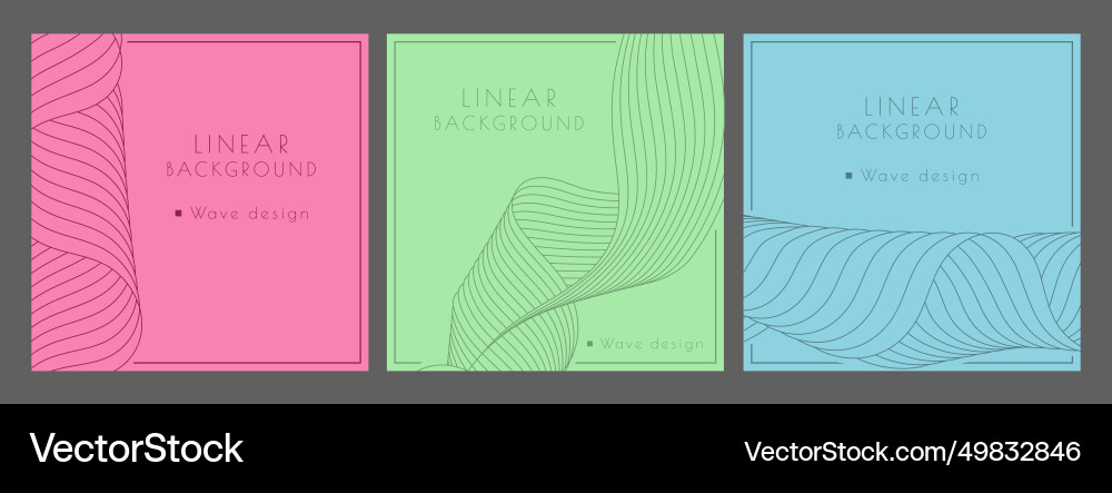 A pattern of wavy lines minimalistic abstract A pattern of wavy lines minimalistic abstract vector image
