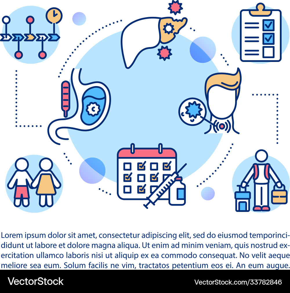 Chronic diseases concept icon with text Royalty Free Vector
