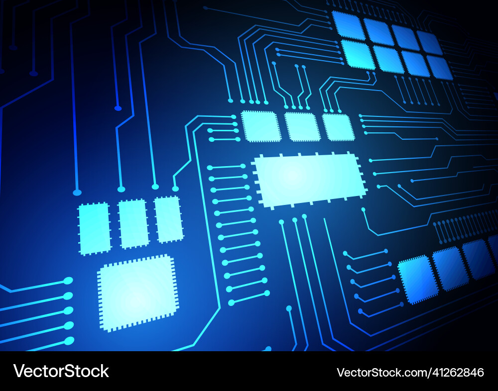 Circuit technology background with hi-tech digital Circuit technology background with hi-tech digital vector image