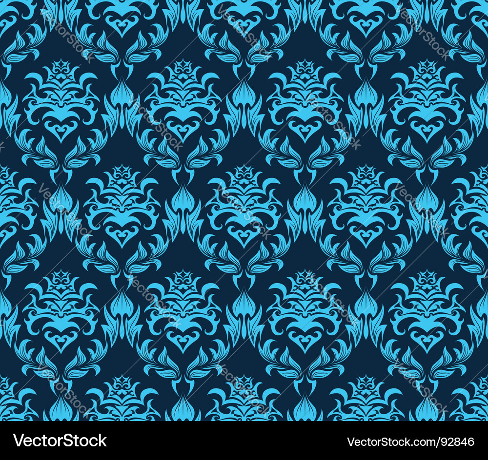 Damask pattern vector image