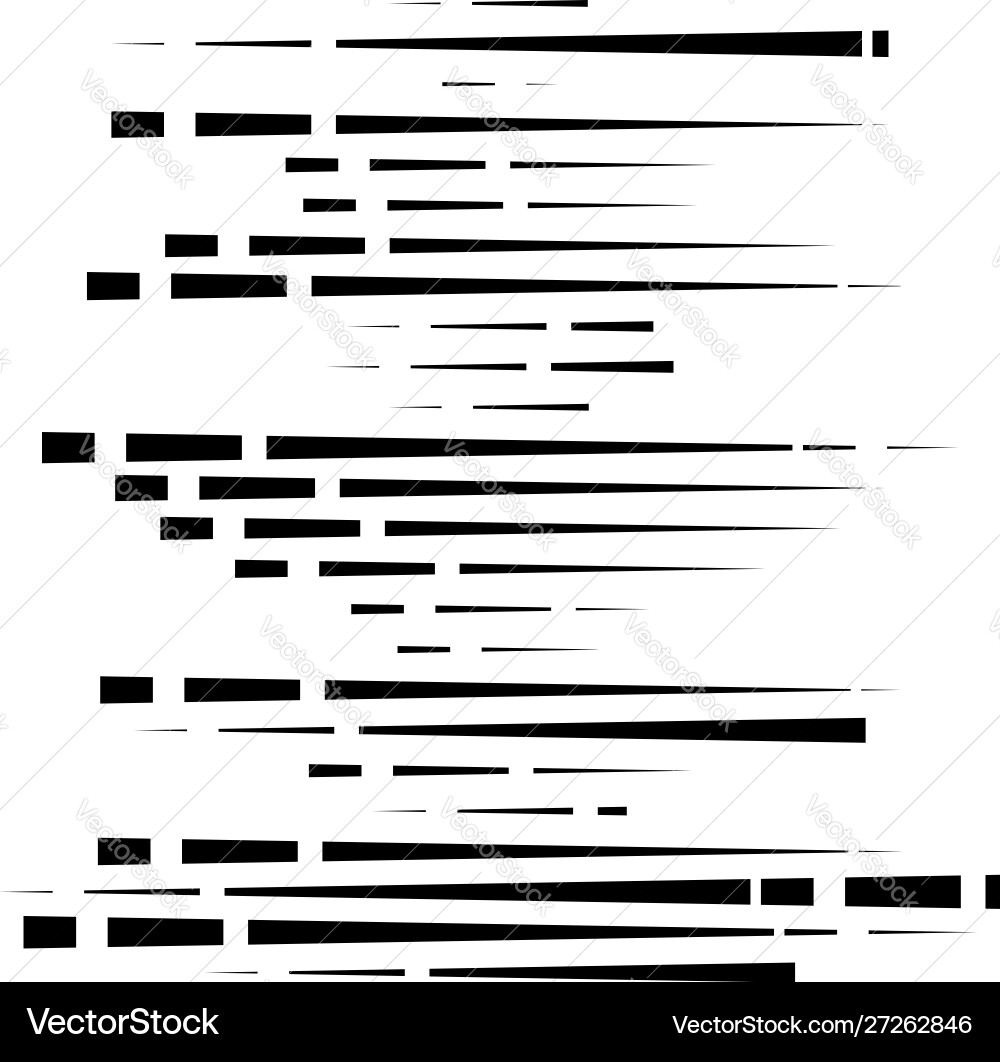 Dashed irregular lines segment horizontal stripes Dashed irregular lines segment horizontal stripes vector image