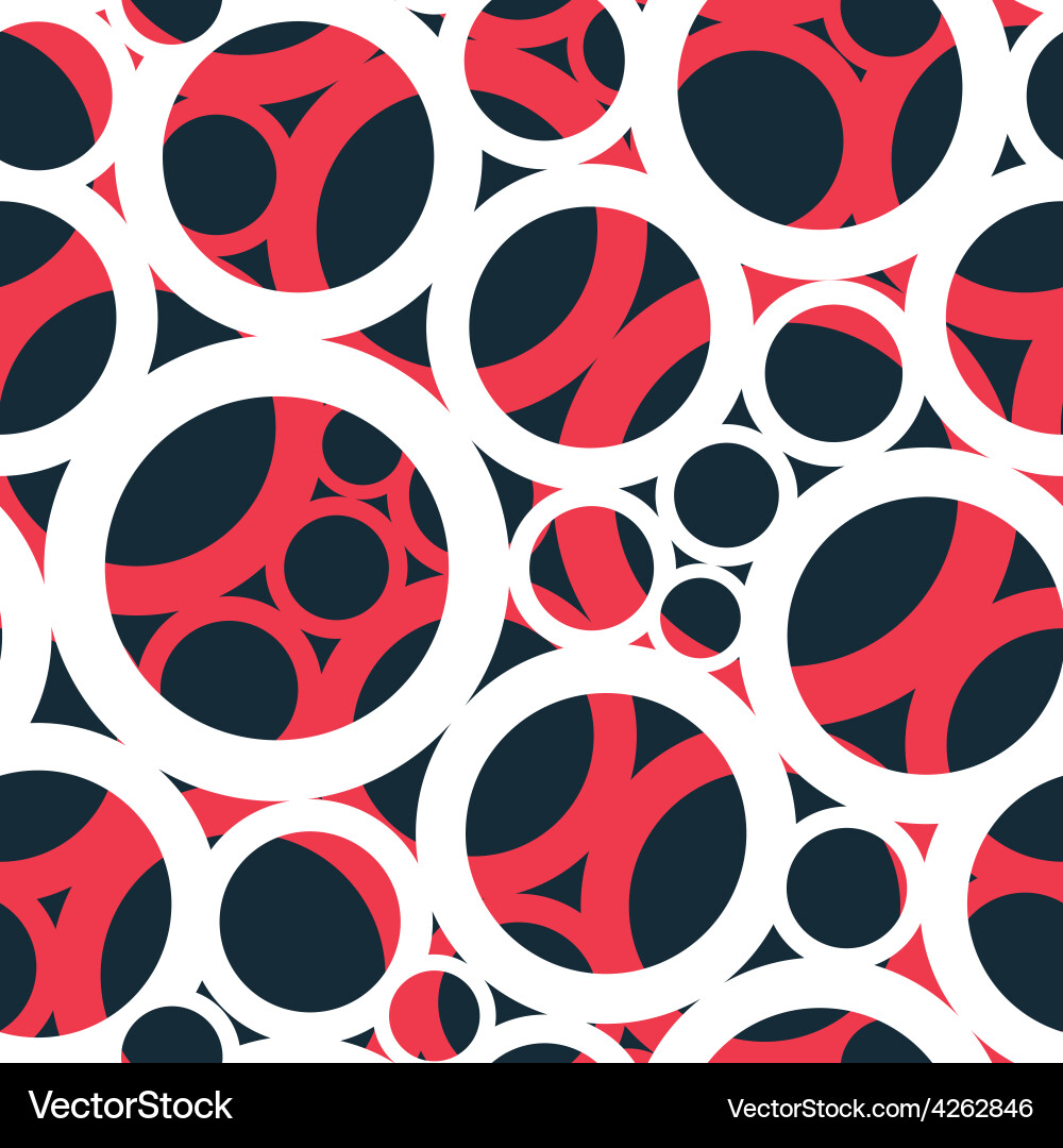 Red Circle Pattern vector image