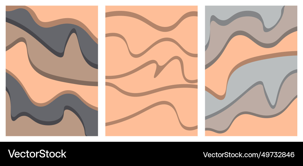 Set abstract background with effect paper cutout Set abstract background with effect paper cutout Vector Image