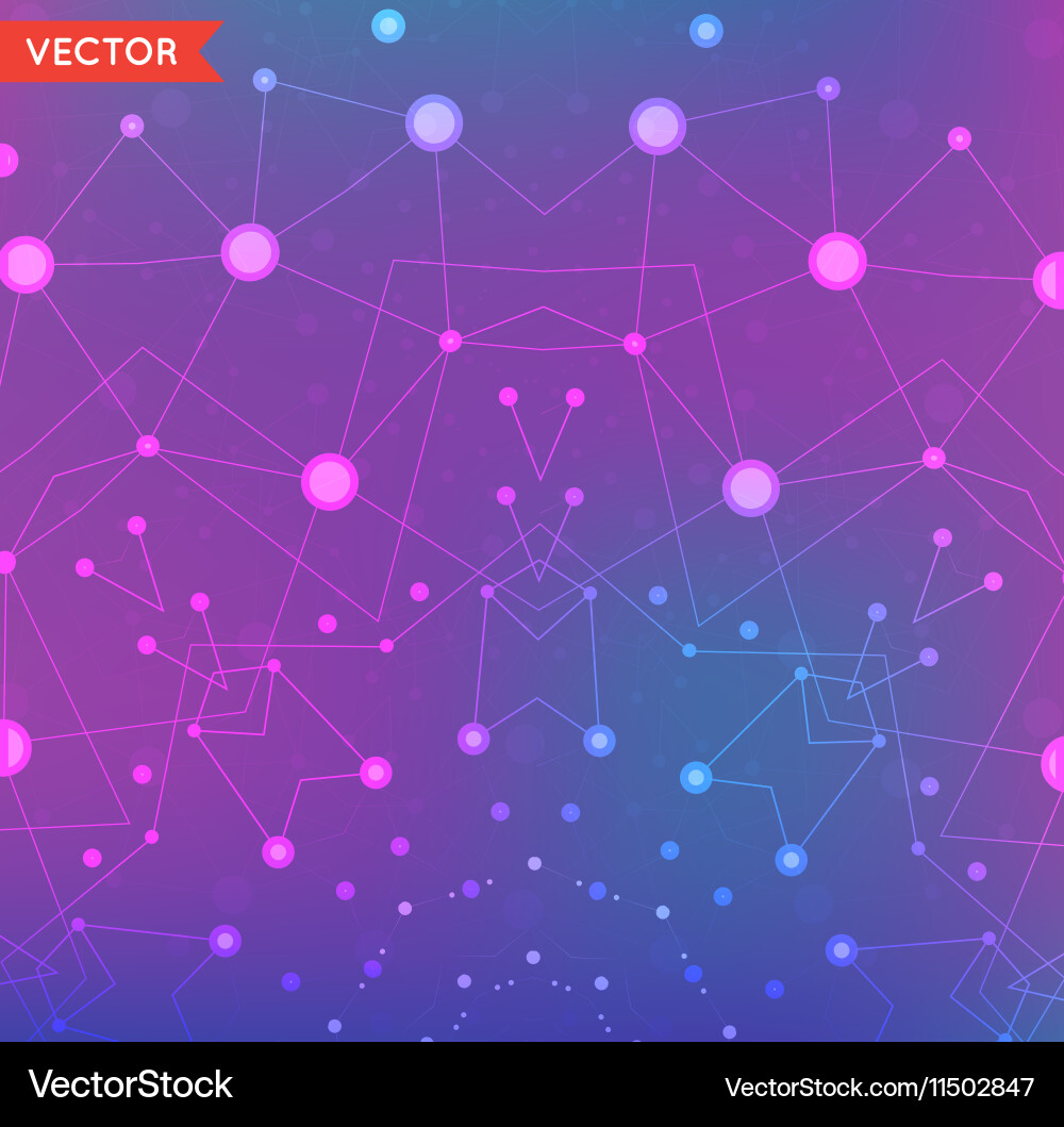 Abstract background with particles structure vector image