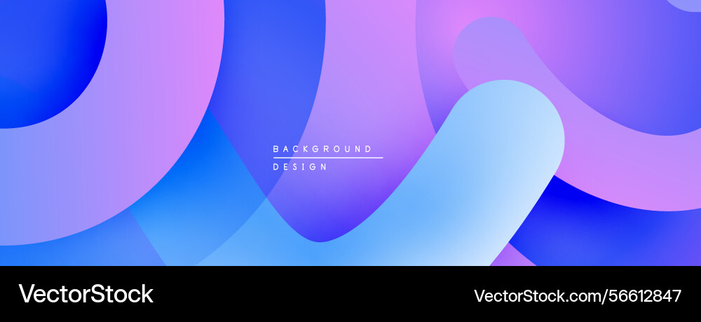Abstract fluid shapes overlap creating vibrant Abstract fluid shapes overlap creating vibrant vector image