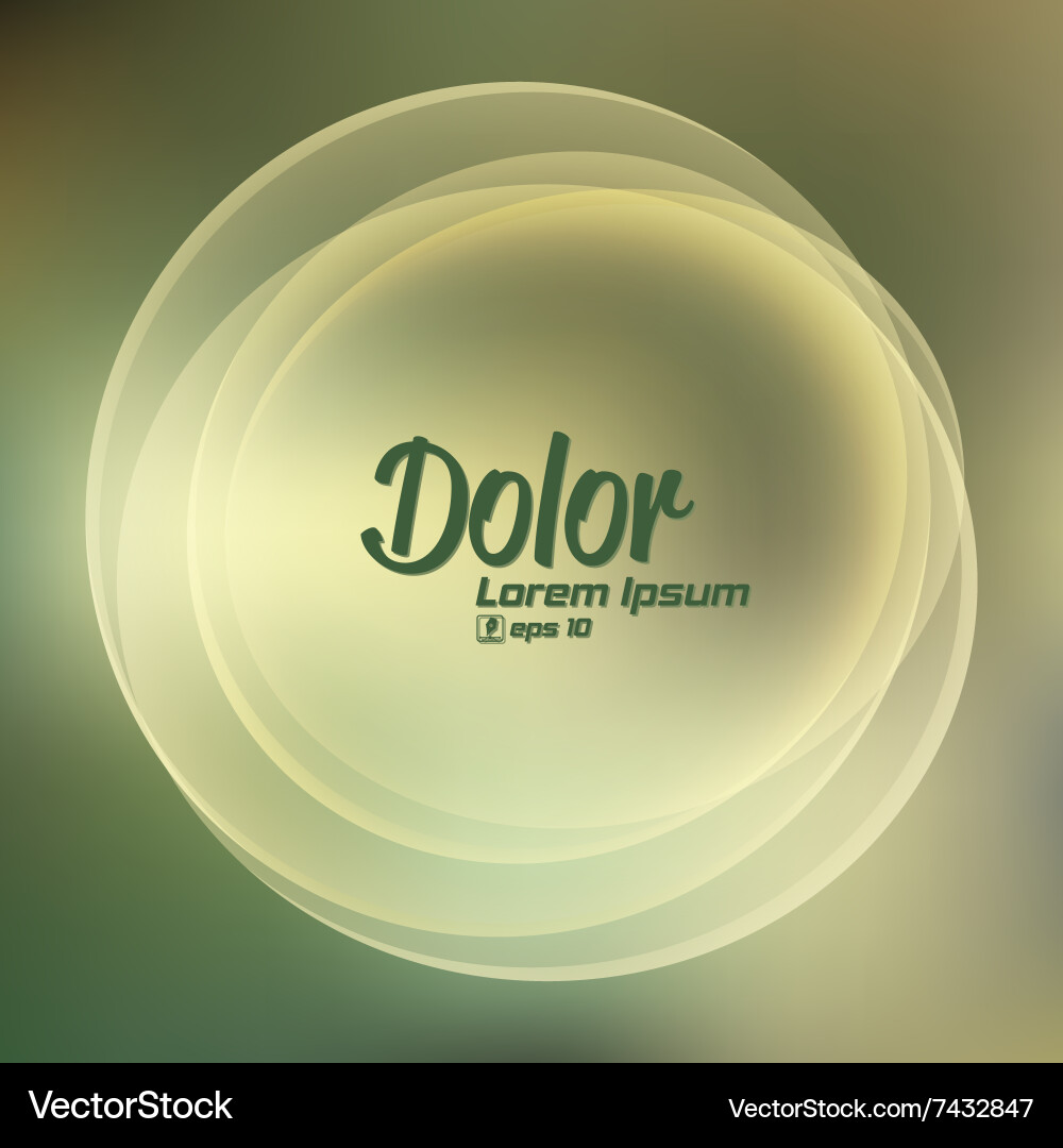 Abstract smooth light circle background vector image