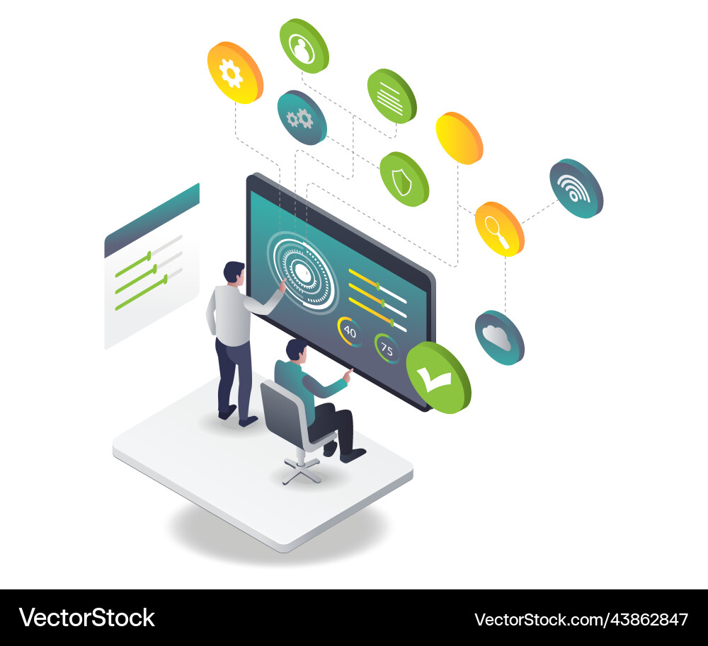 Access control management and network Access control management and network vector image