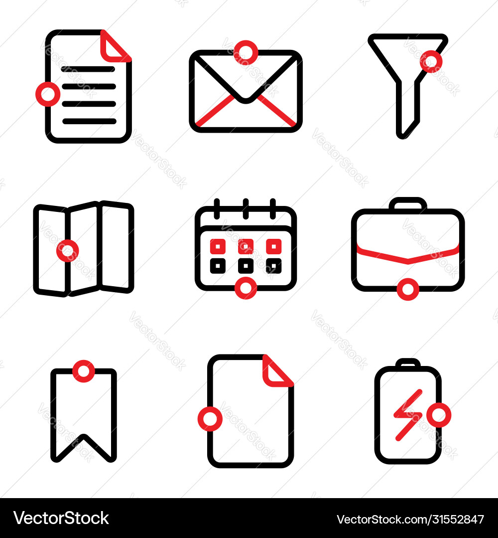 Benutzeroberflächensymbol inklusive Dokumentendateidaten Benutzeroberflächensymbol inklusive Dokumentendateidaten vektorbild