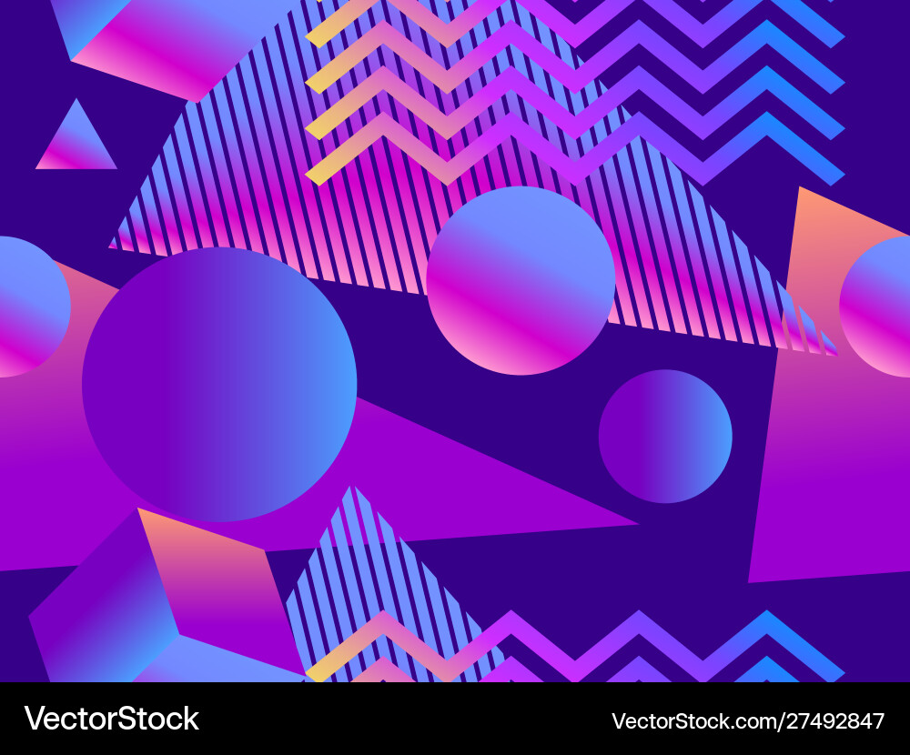 Geometric seamless pattern with gradient shapes Geometric seamless pattern with gradient shapes vector image