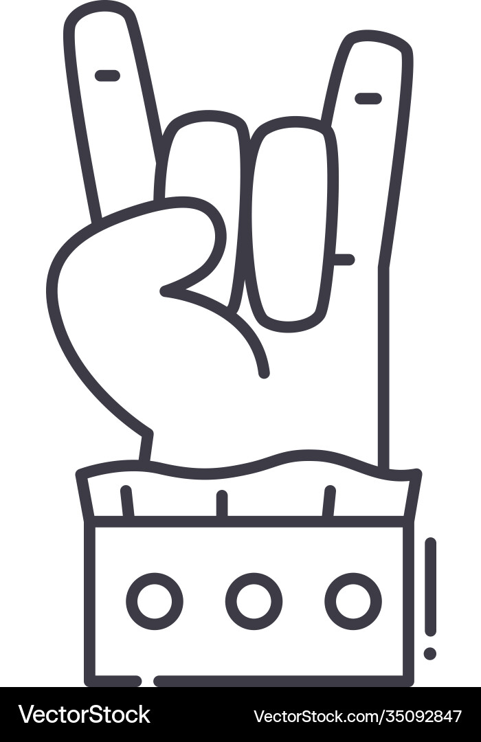 Gestures icon linear isolated thin Gestures icon linear isolated thin vector image