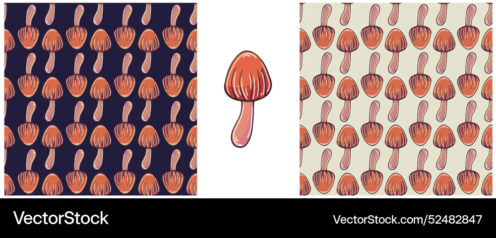 In hand draw style set seamless pattern and print In hand draw style set seamless pattern and print vector image