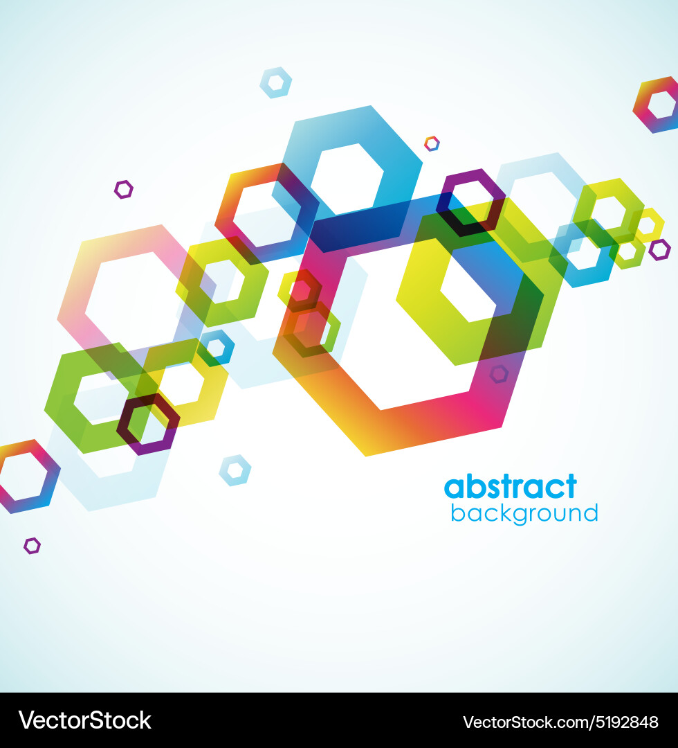 Abstract colored background with circles vector image