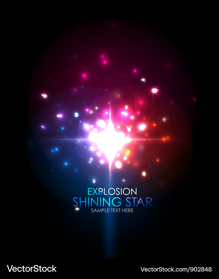 Abstract Explosion Background Vector Image