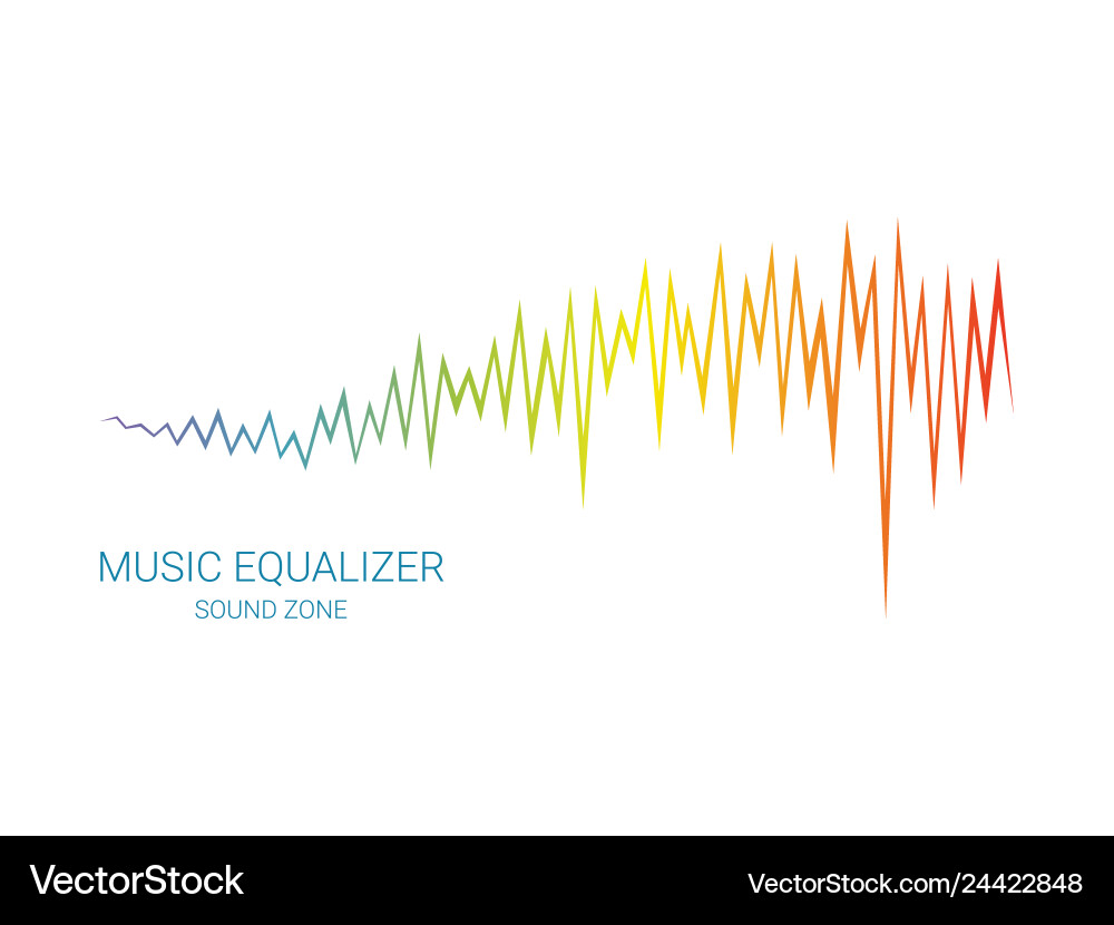 Equalizer element pulse music player sing Vector Image