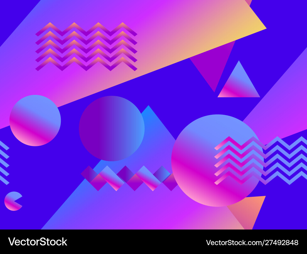 Geometric seamless pattern with gradient shapes Geometric seamless pattern with gradient shapes vector image