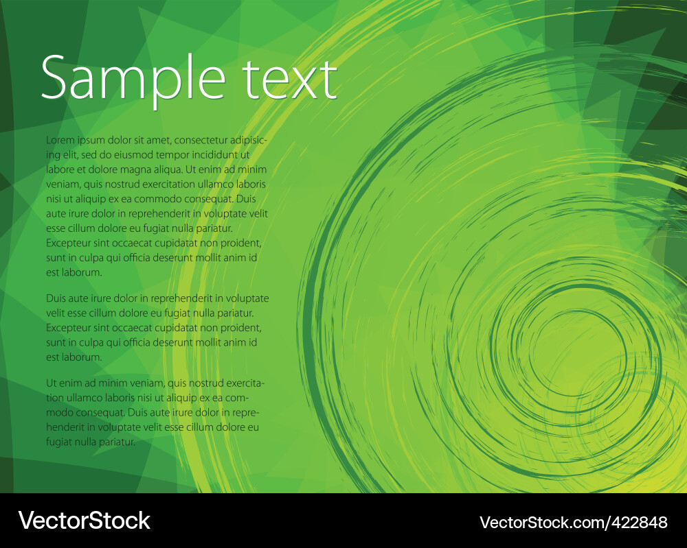 Gradient Green Abstract Background vector image
