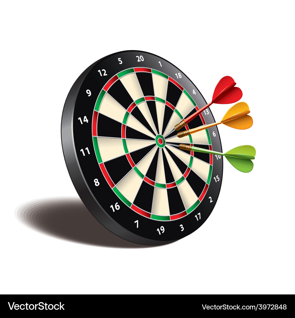 Isolated Dart Target vector image