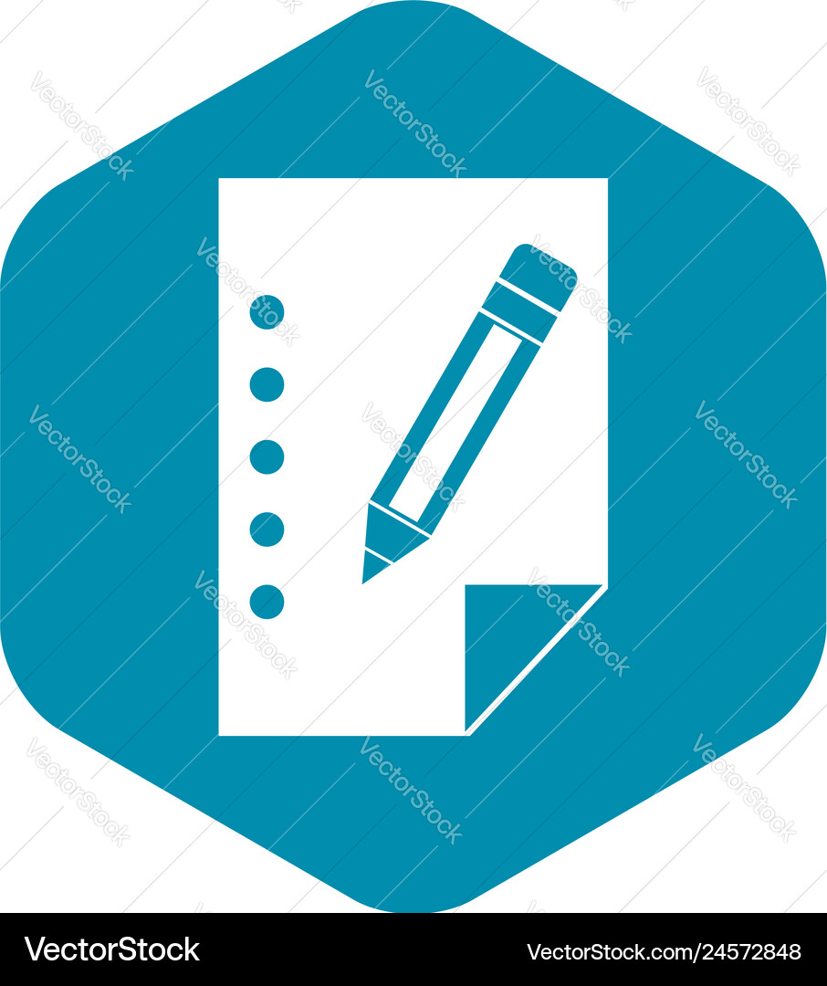 Notebook icon simple style Notebook icon simple style Vector Image