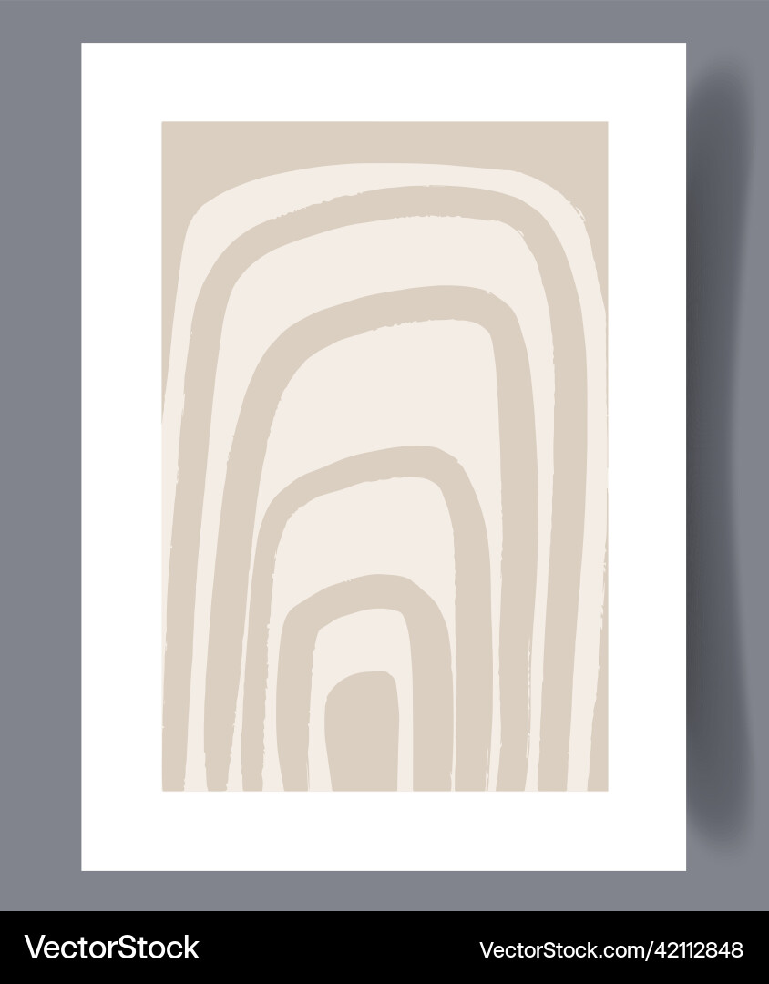 Scandinavian Abstract Print Vector Image