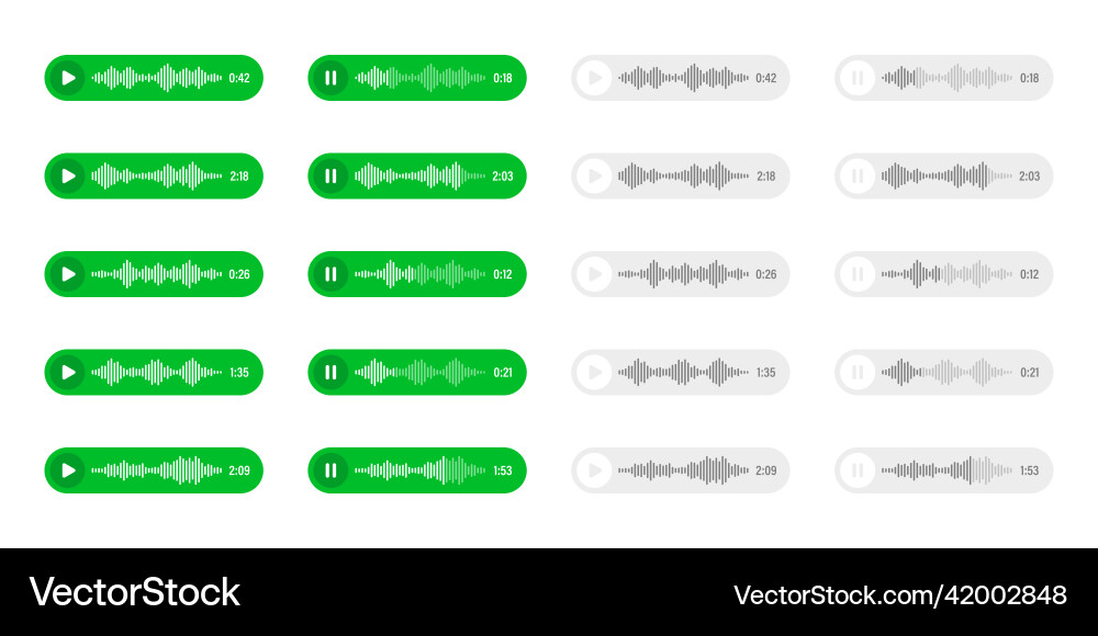 Voice audio message speech bubble sms text Voice audio message speech bubble sms text vector image