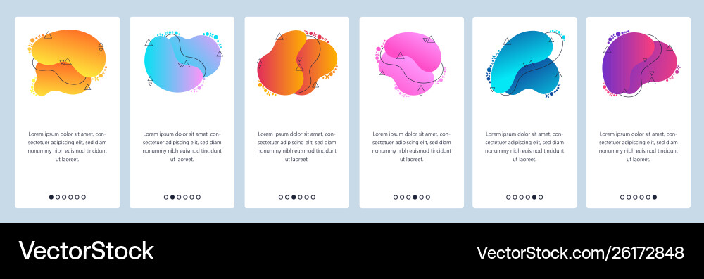Website and mobile app onboarding screens vector image