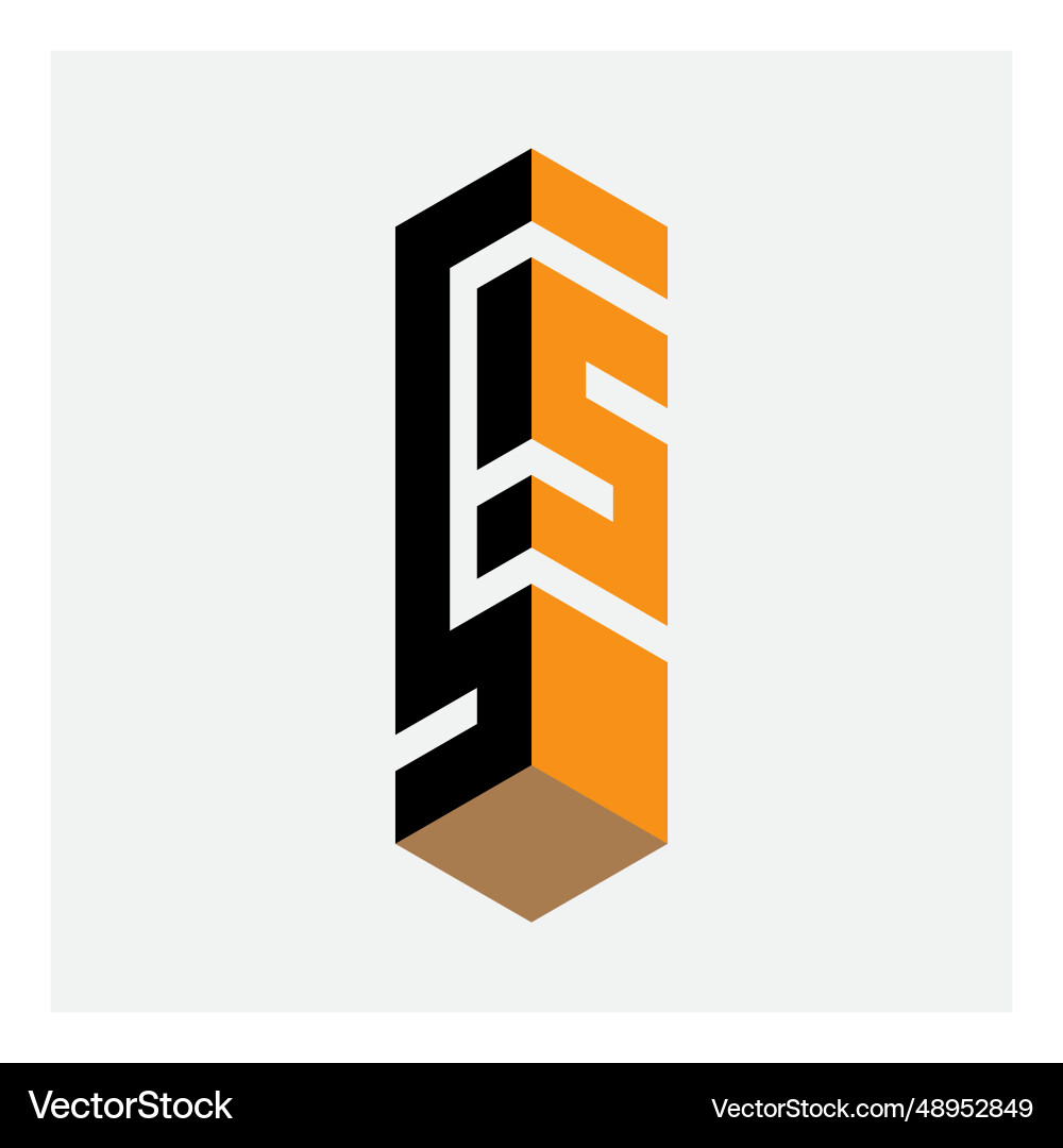 3d logo with number 55 design element logotype vector image