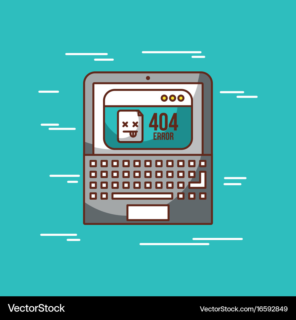 404 error background Vector Image