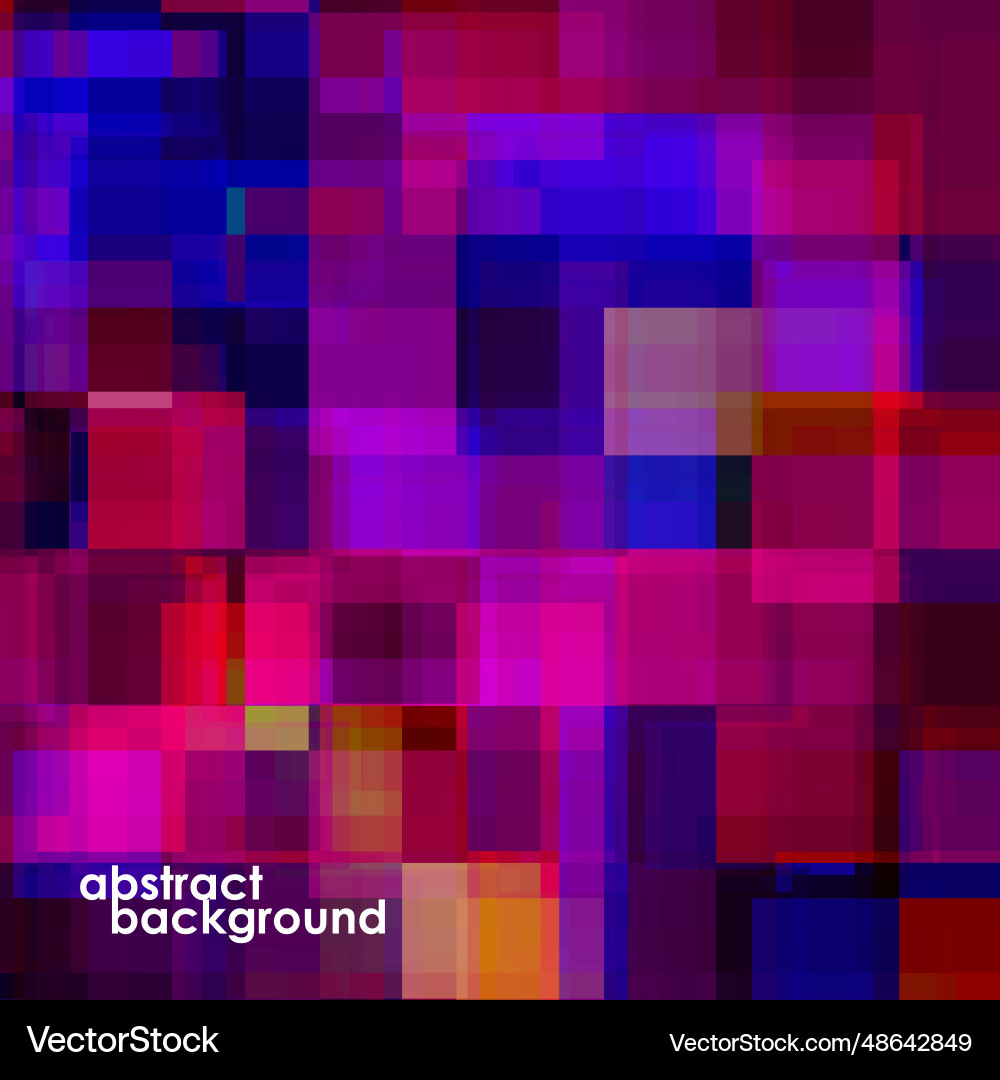 Abstract colorful background from squares vector image