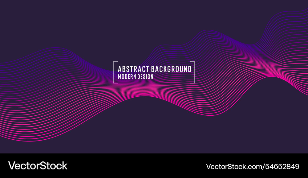 Beautiful background with flowing lines abstract vector image