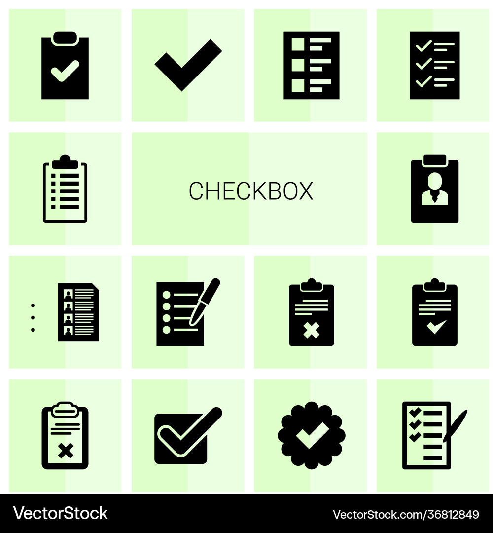 Checkbox icons Vector Image