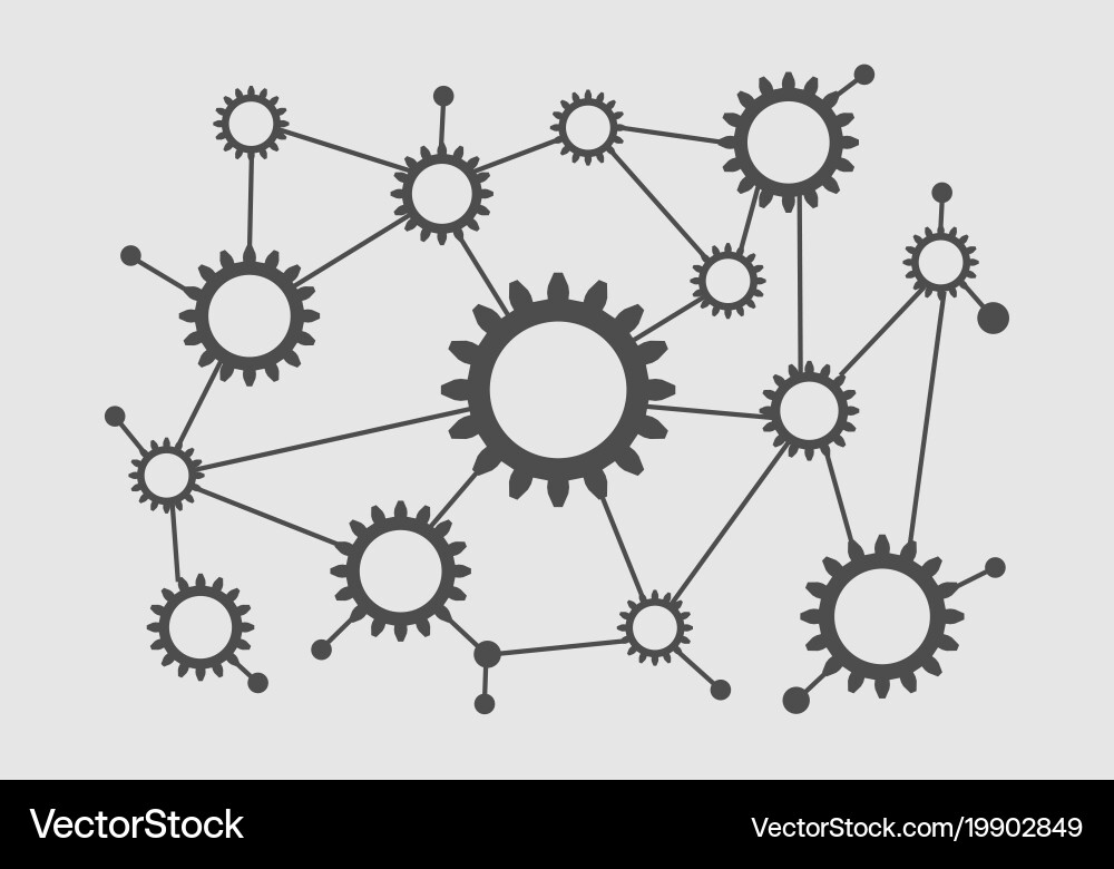Digital Connection Network vector image