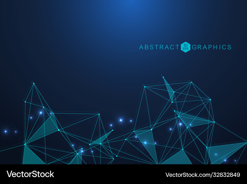 Geometric abstract background with connected line Geometric abstract background with connected line vector image