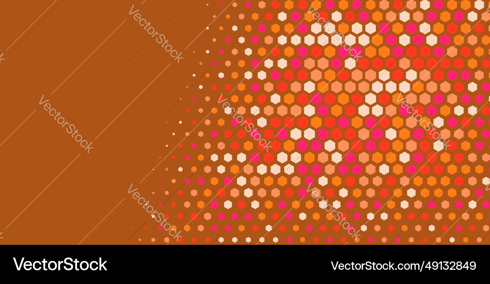 Geometric abstract hexagon multi color background Vector Image