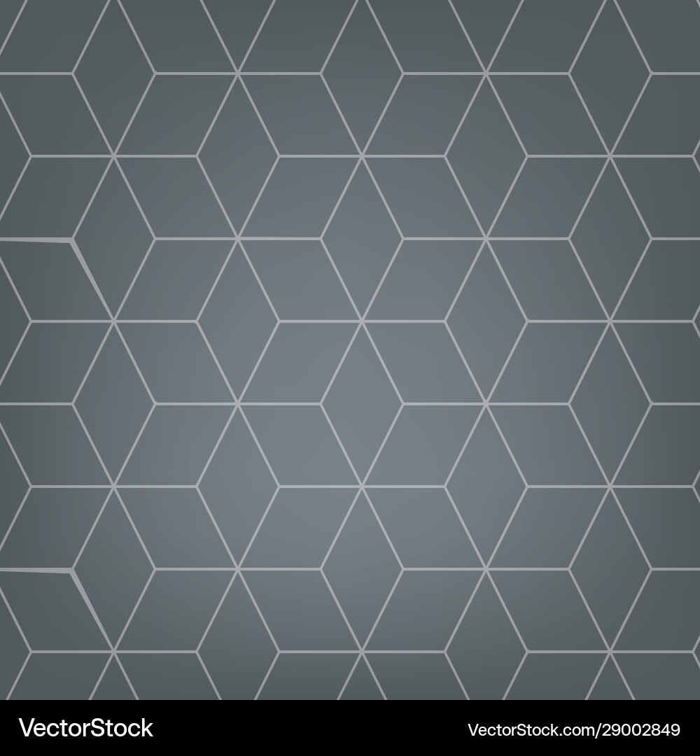 Geometric Grey Cube Pattern vector image