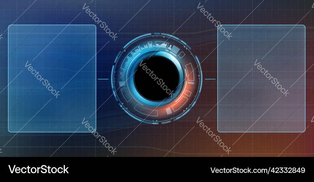 Infographic template with frames for text vector image