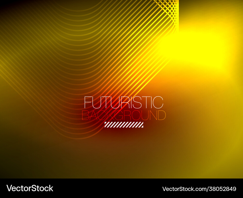 Neon color square shape lines abstract background vector image