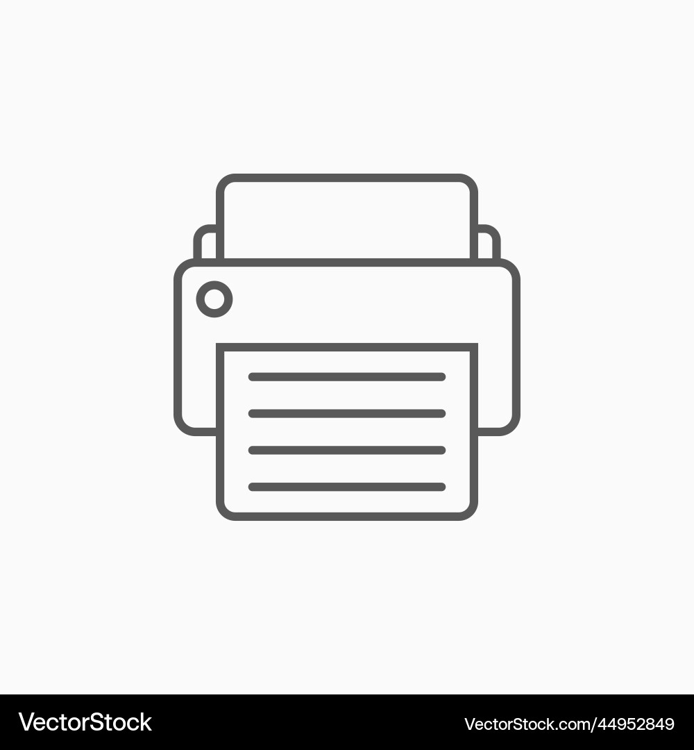 Printer Icon Royalty Free Vector Image - VectorStock