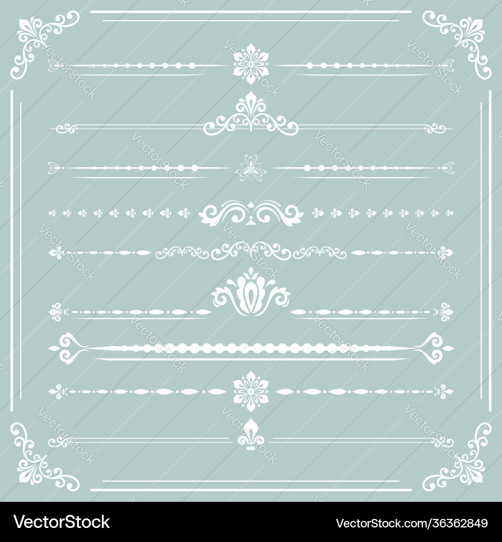 Set horizontal patterns Set horizontal patterns Vector Image