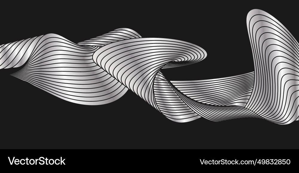 A colorful wave gradient design of sinuous line A colorful wave gradient design of sinuous line Vector Image