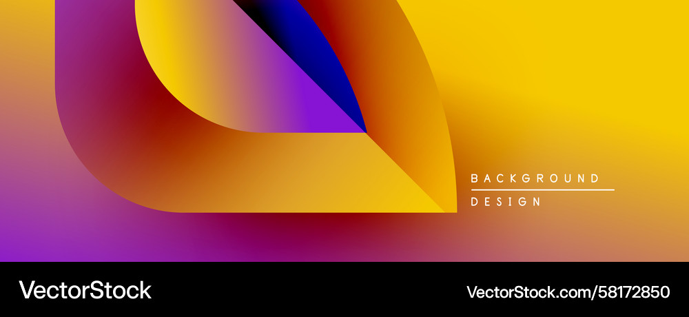 Abstract Colorful Gradient Background Vector Image