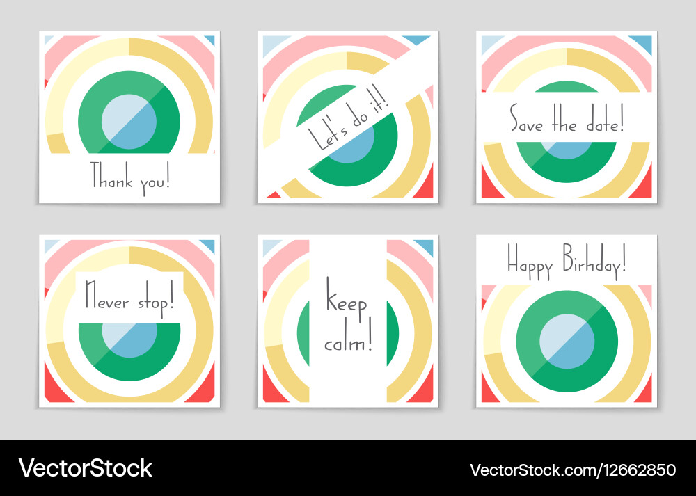Abstract layout background set for art Vector Image