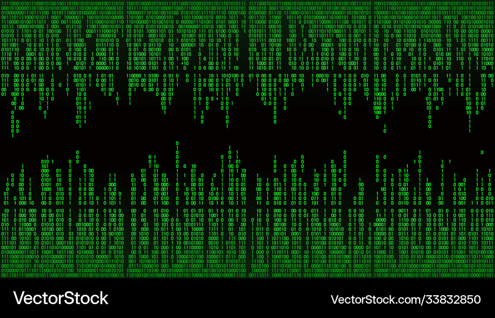 Abstract with digital lines binary code matrix Abstract with digital lines binary code matrix vector image