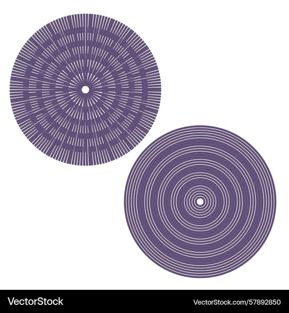 Concentric circle elements wave pattern forms Concentric circle elements wave pattern forms Vector Image
