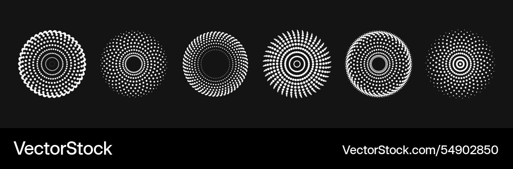 Dot radial pattern halftone downloads circular Dot radial pattern halftone downloads circular vector image