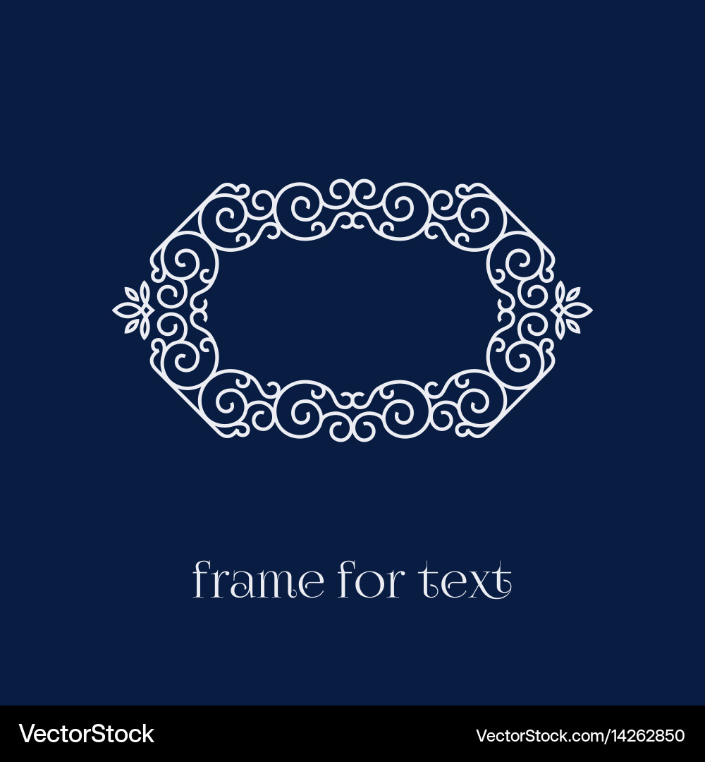 Frame for text Vector Image
