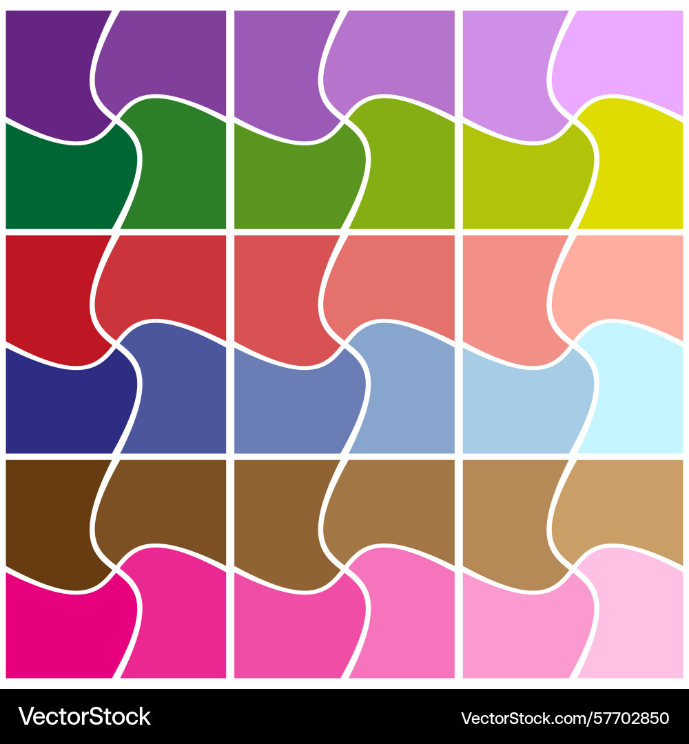 Geometric color blocks curved line divisions Geometric color blocks curved line divisions vector image