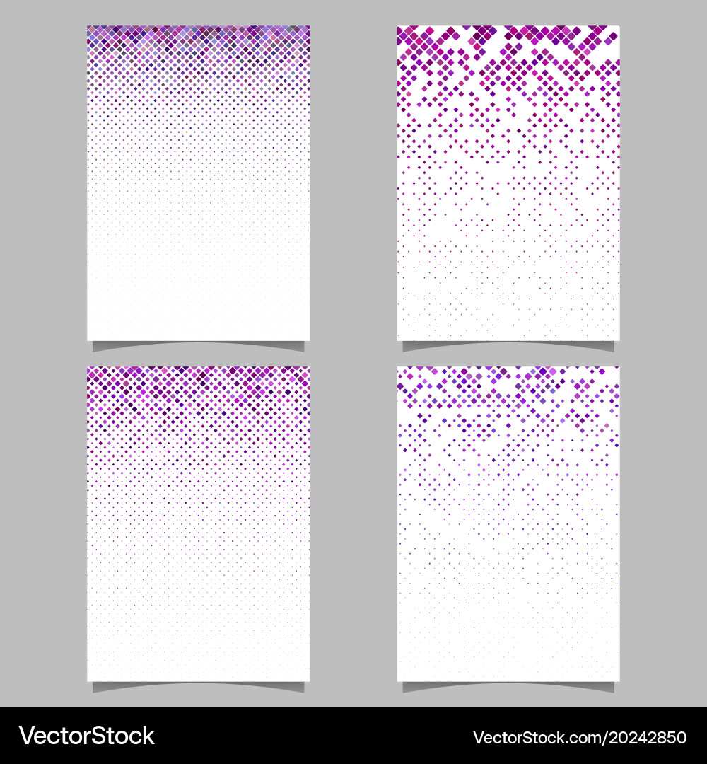 Geometric diagonal square pattern background page vector image